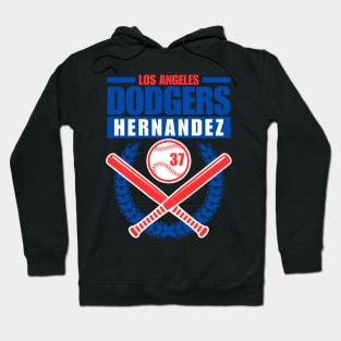 LA Dodgers Hernandez 37 Baseball Hoodie